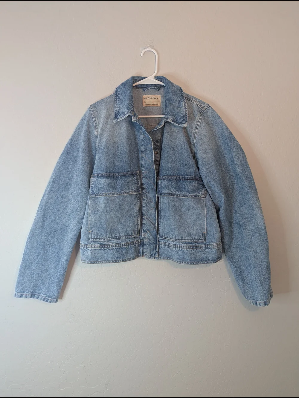 Free People Suzy Oversized Denim Jacket - Size S - Picture 5 of 11